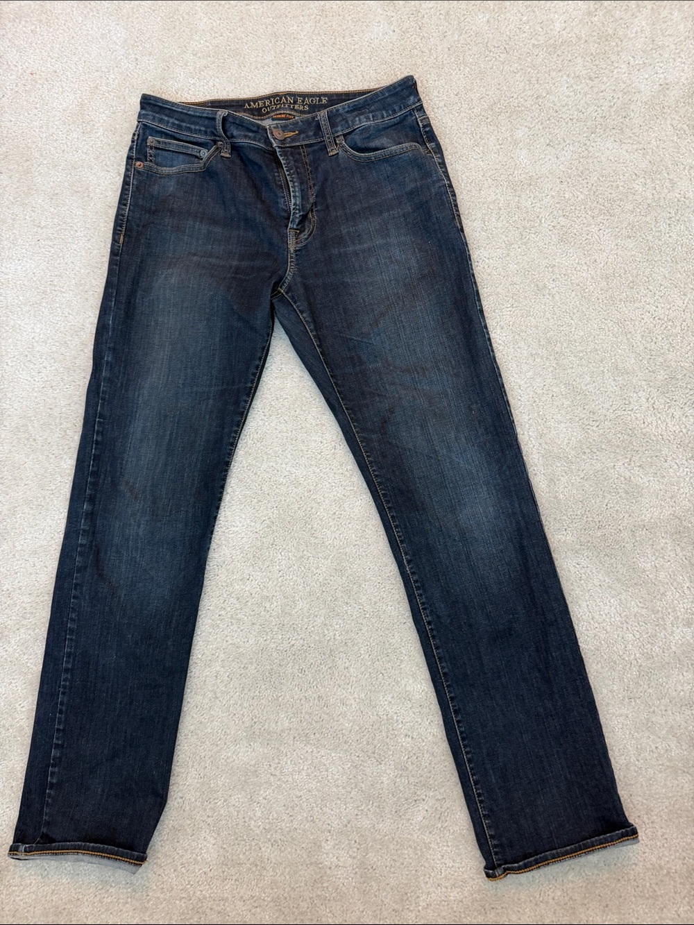 American Eagle Outfitters Men's Dark Indigo Slim Jeans